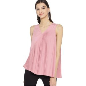 Vero Moda Pink Accordion Pleated A Line Top XS